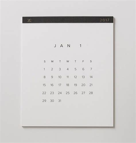 Minimalist Calendar Design