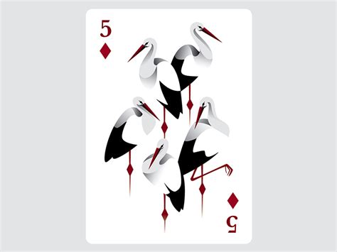 5 of diamonds by Maria Fedoseeva on Dribbble