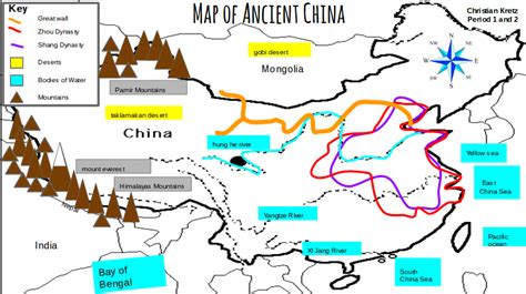 Map of Ancient China By Christian Kretz - ThingLink | Ancient china map, Ancient china, Ancient ...