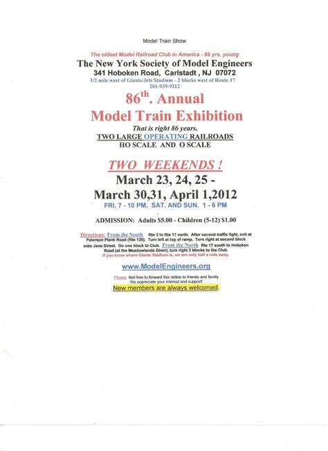 The Big Little Railroad Shop: Model Train Show - New York Society of Model Engineers - Spring 2012