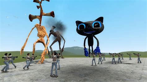 New Cartoon Siren Head Vs Trevor Henderson Creatures Garrys Mod Cartoon Cat Siren Head – Theme ...