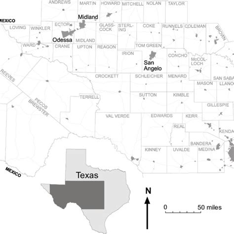 Location of major rivers in the Edwards Plateau area. | Download ...