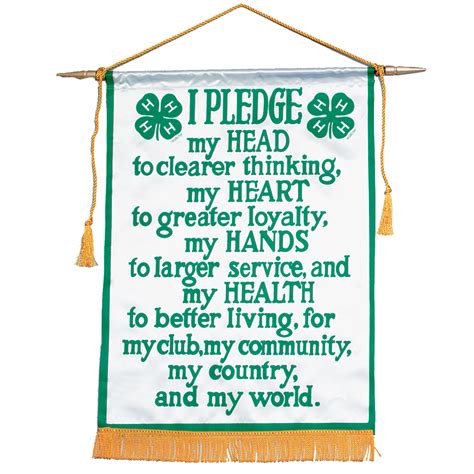 4h Pledge Printable