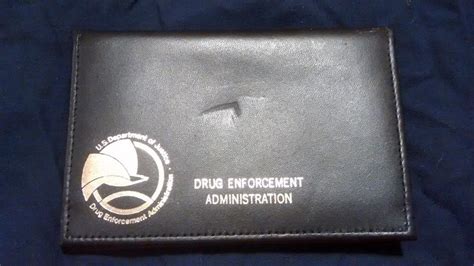 DEA Special Agent Badge ID Wallet Leather Case Secret Service FBI CIA ...