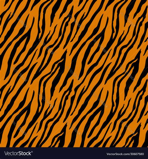 Seamless pattern with tiger stripes Royalty Free Vector