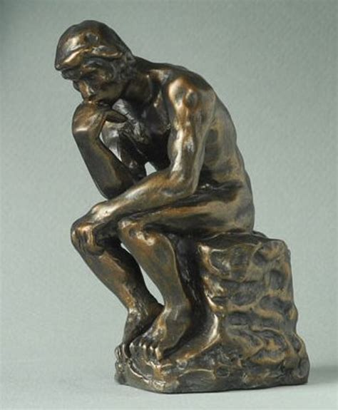 Miniature The Thinker Statue by Auguste Rodin - Museum Art Reproduction