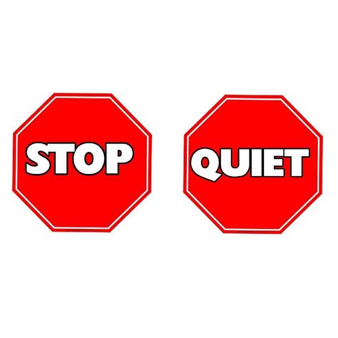 Stop and Quiet Signs – Primary Classroom Resources