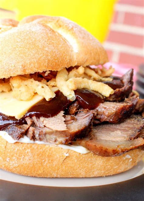 Crock-Pot BBQ Brisket Sandwiches - Chocolate with Grace