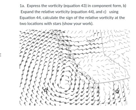 Solved 1a. Express the vorticity (equation 43) in component | Chegg.com