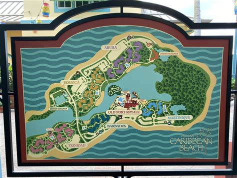 Caribbean Beach Resort Map