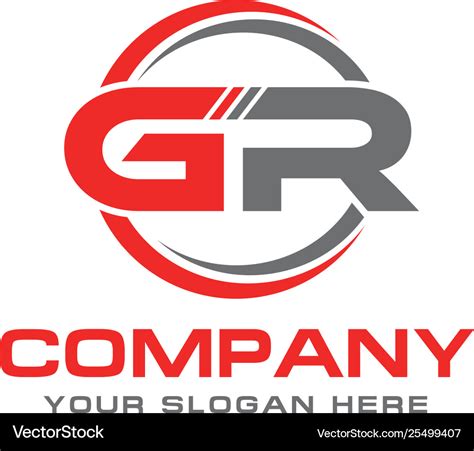 Gr logo Royalty Free Vector Image - VectorStock