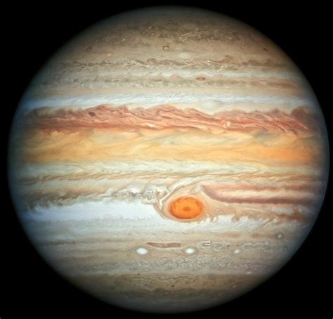 Clouds on Jupiter rising up above the surrounding atmosphere