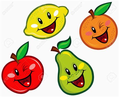 Buah Buahan Clipart Set Kartun Buah Buahan Lucu Vektor Buah Buahan | Porn Sex Picture