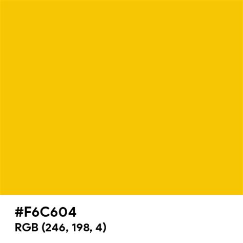 Goldenrod Yellow color hex code is #F6C604