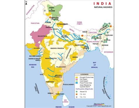 Buy India Natural Hazard Map Online