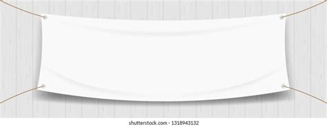 Vinyl Banner Blank White Isolated On Stock Vector (Royalty Free) 1318943141