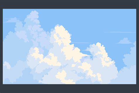 Free Sky with Clouds Background Pixel Art Set - CraftPix.net