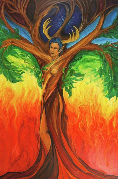 Awakening the Chakra Tree Painting by Jennifer Christenson