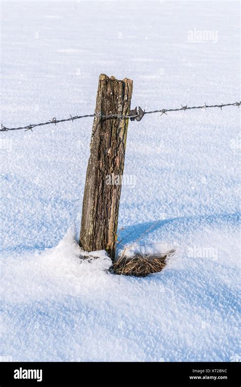 Winter landscape with snow in central Germany Stock Photo - Alamy