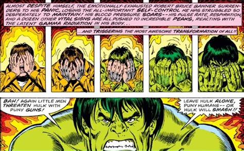 The Incredible Hulk transformation by Sal Buscema and Ernie Chan. | Hulk marvel, Hulk avengers ...