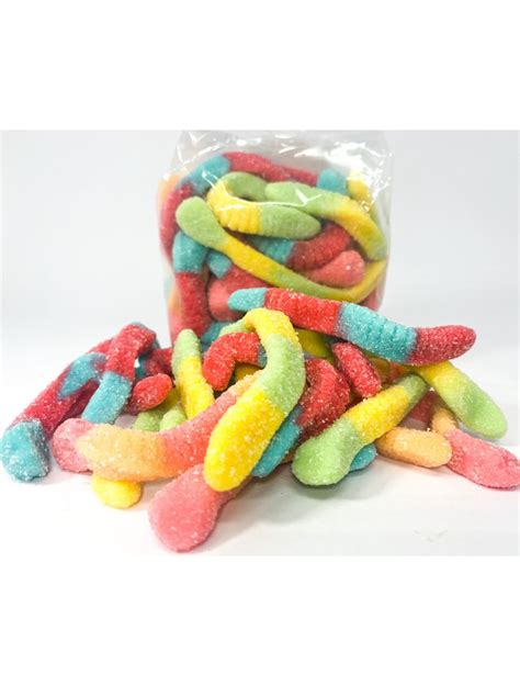 SOUR WORMS - 8 OZ