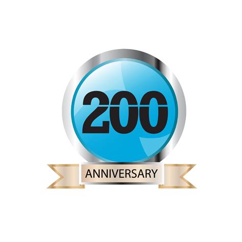 200 Year Anniversary Logo Vector Template Design Illustration 2081023 ...