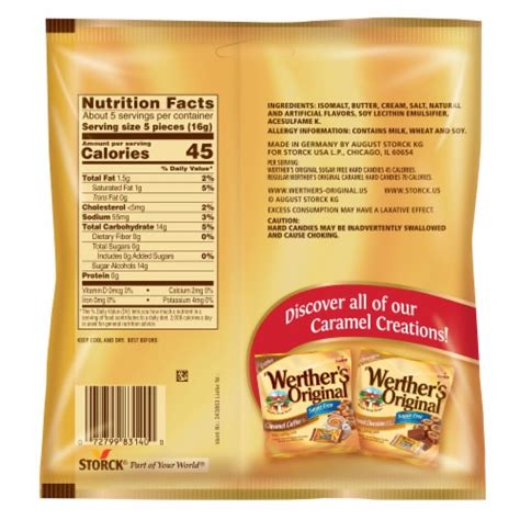 Werthers Original Hard Sugar Free Caramel Candy, 2.75 oz - Kroger