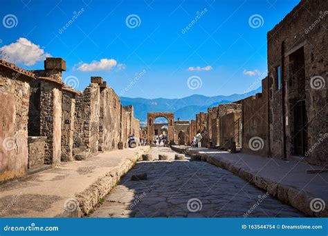 The City Ruins of Pompeii Italy Stock Photo - Image of historic, italian: 163544754