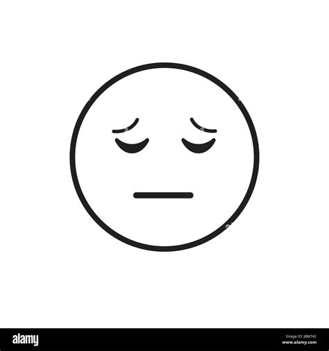 Sad face emoji Black and White Stock Photos & Images - Alamy