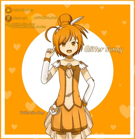 Huevember Day 5: Glitter Sunny [Glitter Force] by xBlueDeepX on DeviantArt