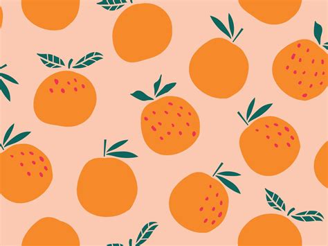 Oranges pattern | Orange wallpaper, Cute desktop wallpaper, Pattern wallpaper