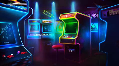 Neon Arcade Wallpapers - Top Free Neon Arcade Backgrounds - WallpaperAccess