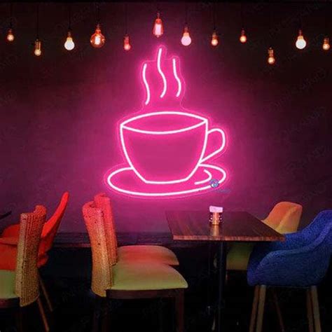 Coffee Cup Neon Sign - LASERCRAFTCY