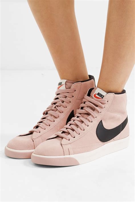 Nike Vintage Blazer Leather-Trimmed Suede High-Top Sneakers | Best Sneakers 2018 | POPSUGAR ...