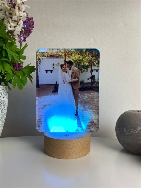 Custom Photo UV Printed Led Lamp Nightlight LED Dimmable | Etsy