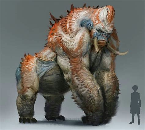 Gorila criatura | Fantasy creatures art, Creature concept art, Monster concept art