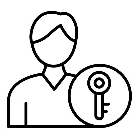 Key Person Icon Style 12874848 Vector Art at Vecteezy