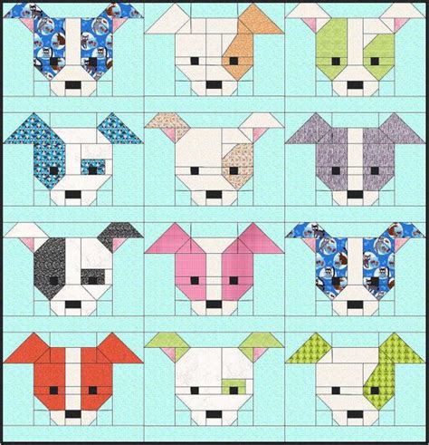 Dog Gone Cute Quilt Pattern PDF Instant Download Modern - Etsy | Baby patchwork quilt, Cute ...