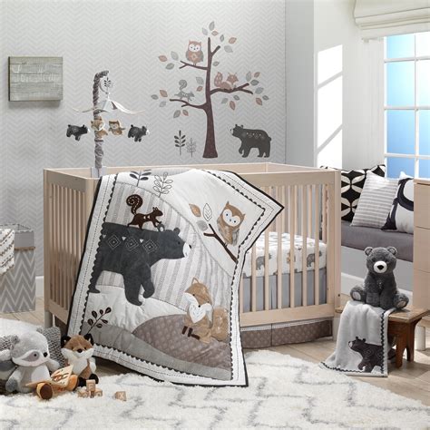 Lambs & Ivy Woodland Forest Animal Nursery 5-Piece Baby Crib Bedding ...