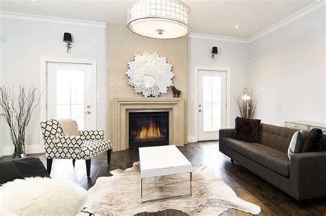 20 Living Rooms Adorned with Cowhide Rugs | Home Design Lover