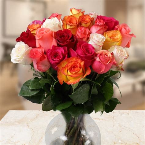 Rainbow Roses Bouquet - A Colorful and Joyful Floral Gift