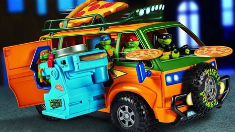 Playmates Shows First TMNT: Mutant Mayhem Figures, Vehicle