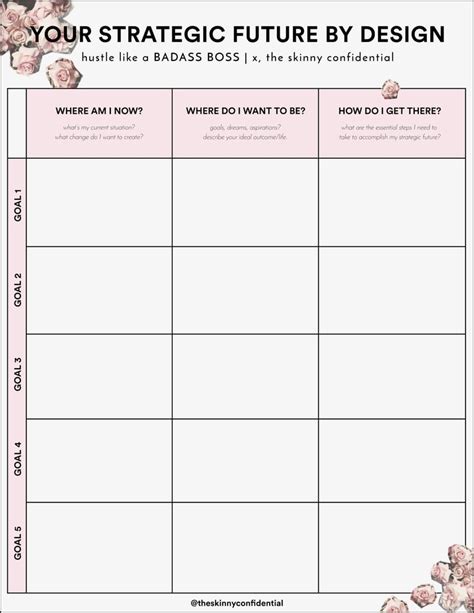 Free Printable Goal Sheets | POPSUGAR Smart Living