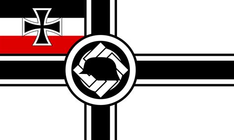 The flag of Der Stahlhelm, a popular German monarchist party/WWI veterans' group before and ...