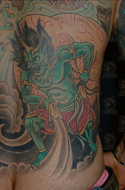 Japanese wind and thunder god | Tattoo by Darko Groenhagen | Darko's Oneness