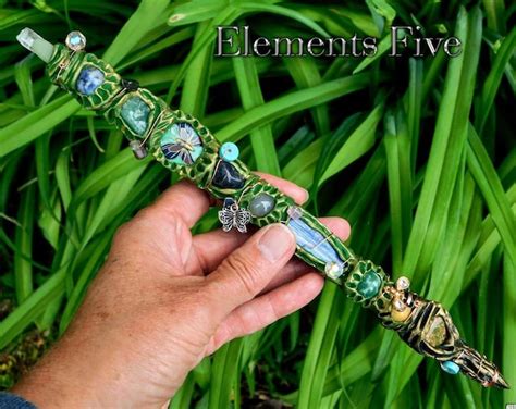 Wand, Fairy Wand, Blue Butterfly Fairy Magic Wand With Crystals, Nature ...