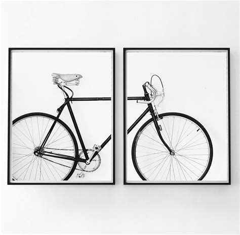 Bicycle Wall Art Bicycle Print Bicycle Art Set of 2 Print - Etsy