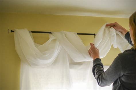 Ways To Hang Scarf Valances | Scarf valance ideas, Scarf curtains, Hanging scarves