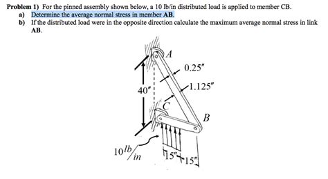 Solved In problem 1 a) and b) calculate the normal stress | Chegg.com