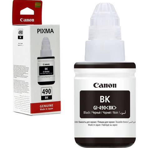 CANON INK PIXMA G3411 REFILL TANK BOTTLES GI-490 BLACK | GI-490BK | MIDTeks